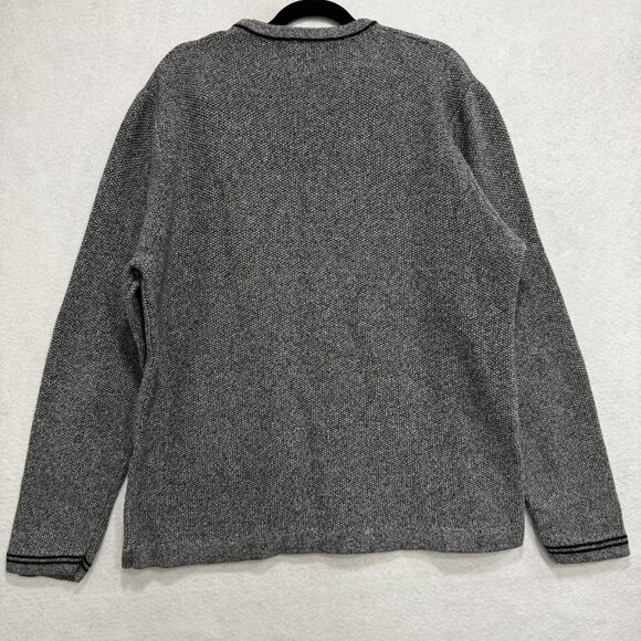 Carbon2Cobalt Sweater Mens XL Gray V Neck Cotton Pullover Casual Lightweight - Picture 7 of 8